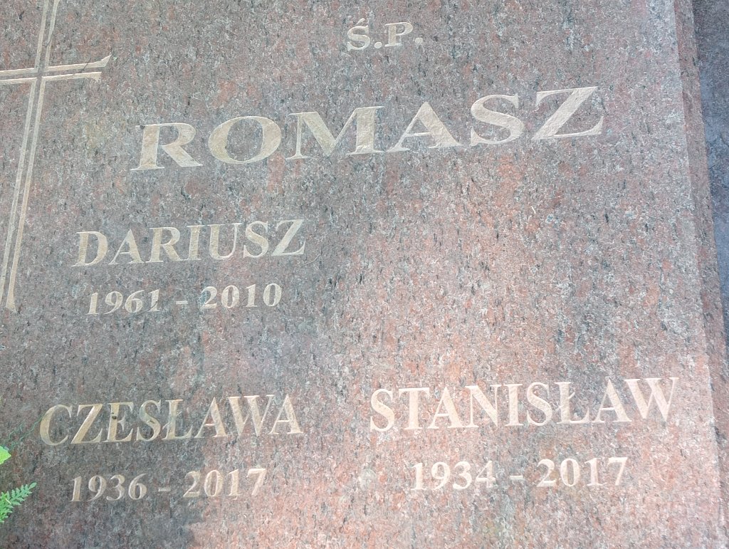 Stanisław Romasz 1934 Lidzbark Warmiński - Grobonet - Wyszukiwarka osób pochowanych