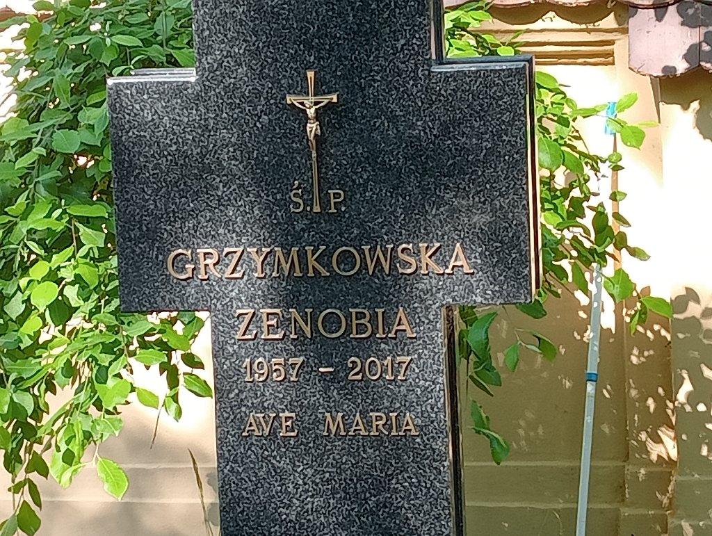 Zenobia Zdzisława Grzymkowska 1957 Lidzbark Warmiński - Grobonet - Wyszukiwarka osób pochowanych