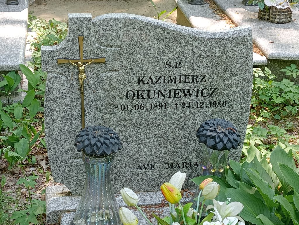 Kazimierz Okuniewicz 1891 Lidzbark Warmiński - Grobonet - Wyszukiwarka osób pochowanych