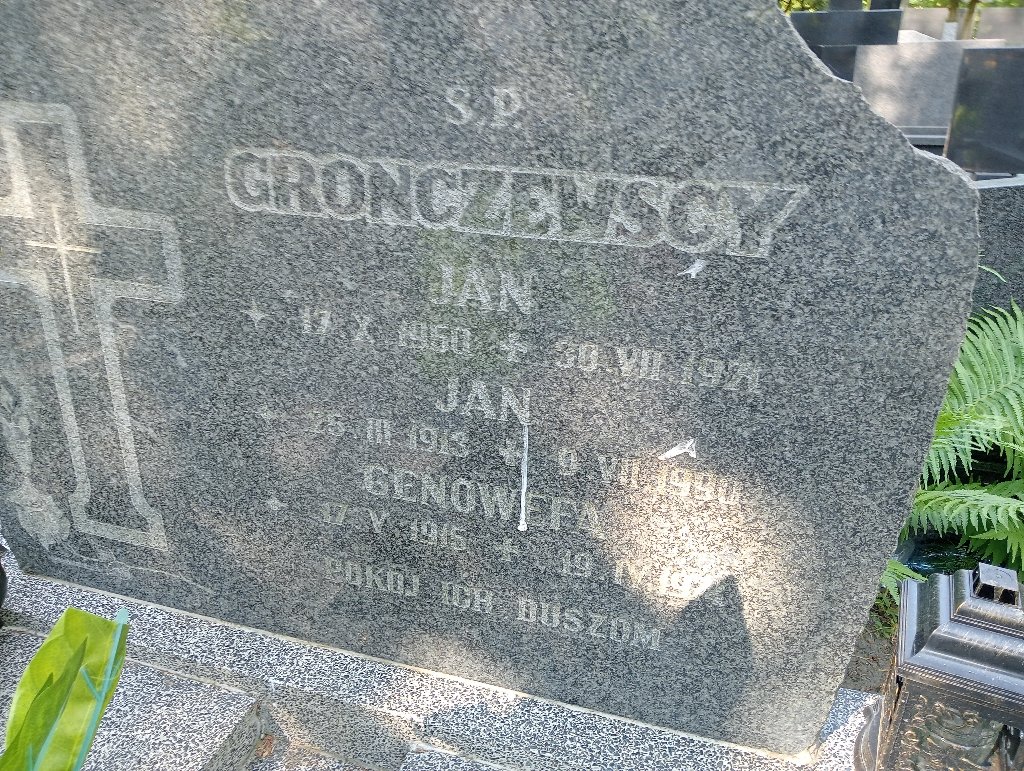 Jan Gronczewski 1913 Lidzbark Warmiński - Grobonet - Wyszukiwarka osób pochowanych