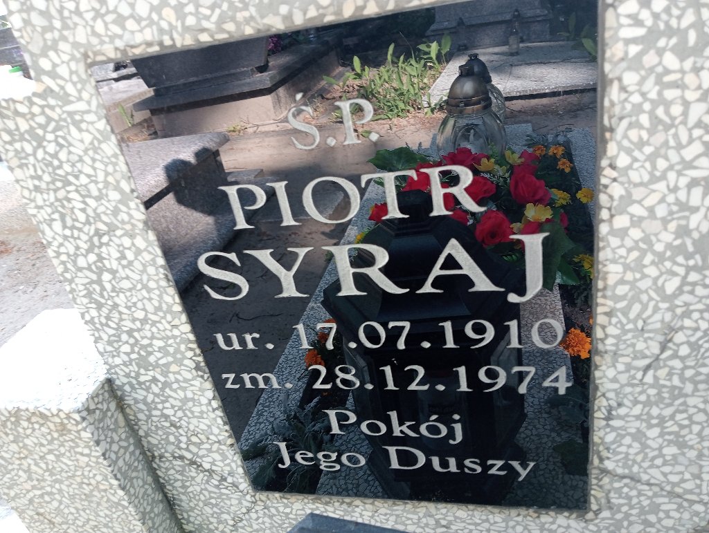 Piotr Syraj 1910 Lidzbark Warmiński - Grobonet - Wyszukiwarka osób pochowanych