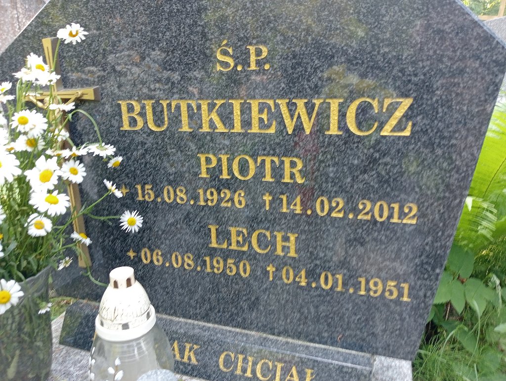 Lech Butkiewicz 1950 Lidzbark Warmiński - Grobonet - Wyszukiwarka osób pochowanych