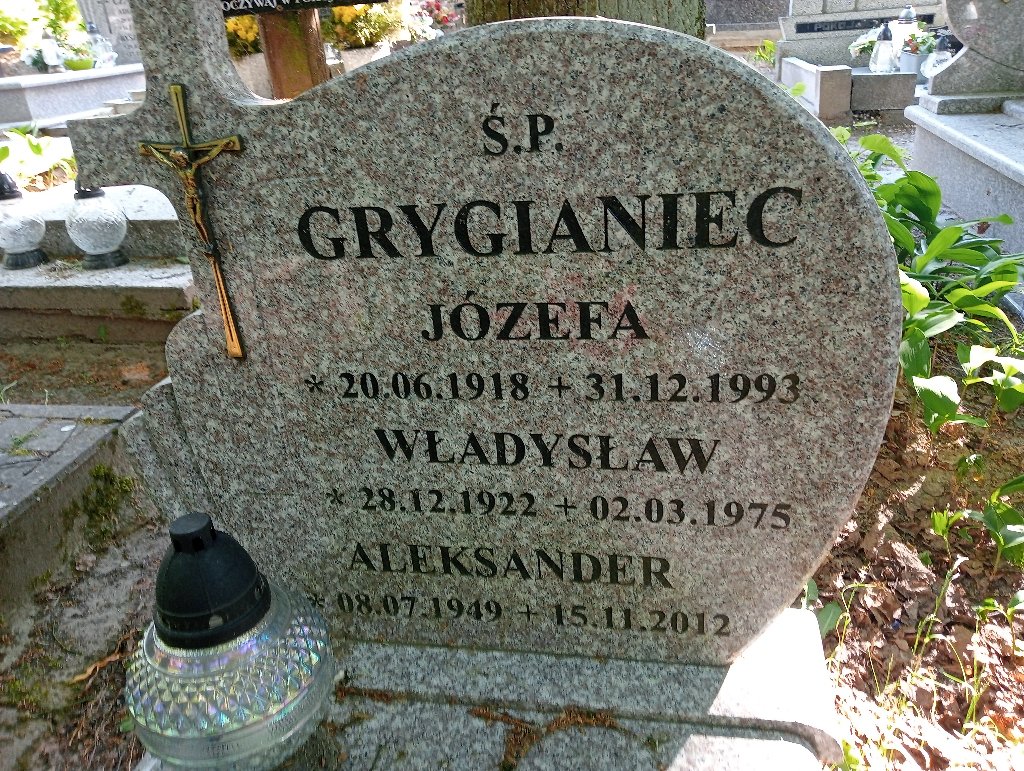 Władysław Grygianiec 1922 Lidzbark Warmiński - Grobonet - Wyszukiwarka osób pochowanych