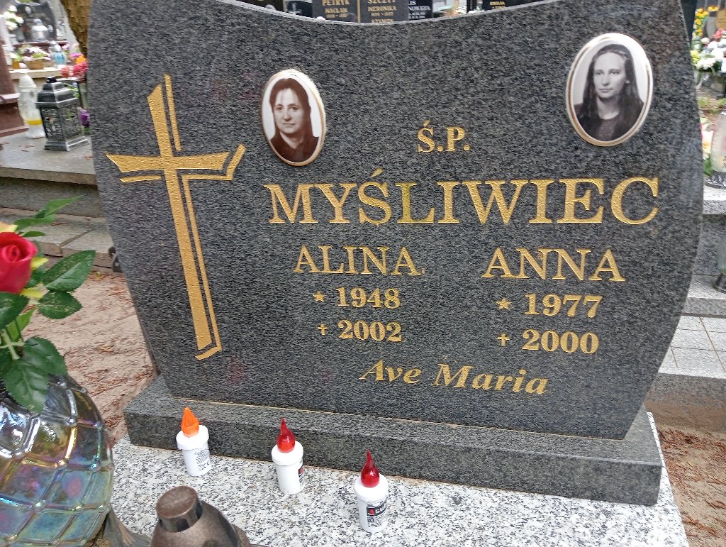 Anna Myśliwiec 1977 Lidzbark Warmiński - Grobonet - Wyszukiwarka osób pochowanych