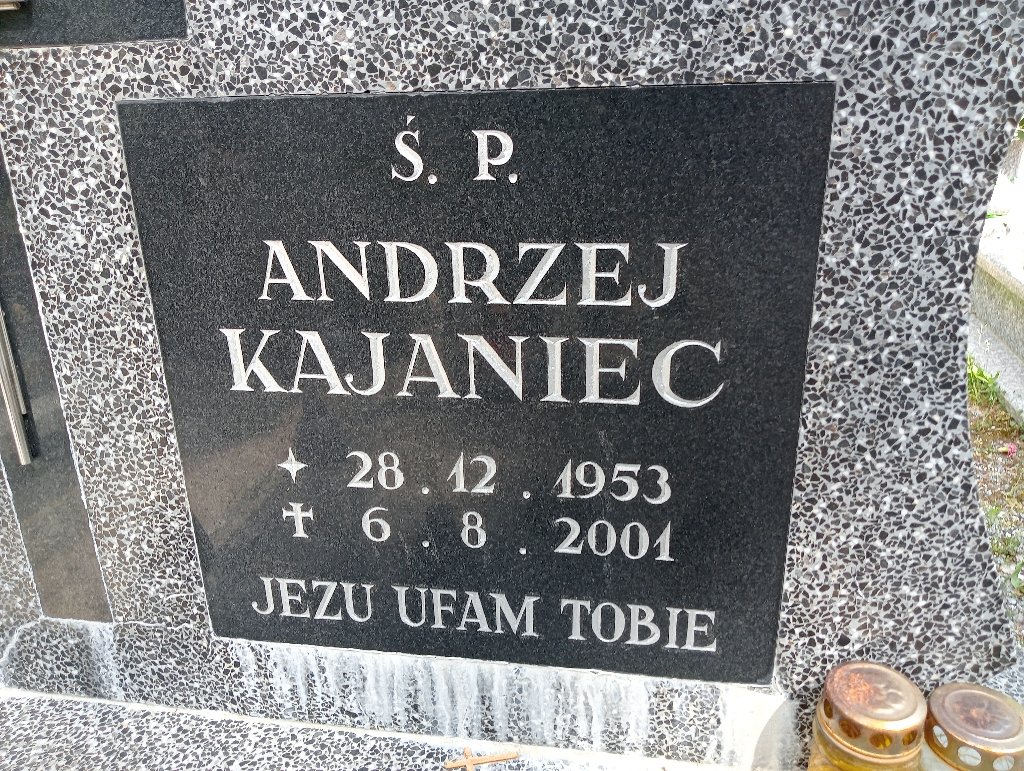 Andrzej Kajaniec 1953 Lidzbark Warmiński - Grobonet - Wyszukiwarka osób pochowanych