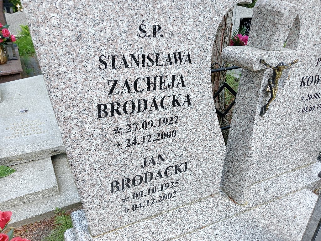 Stanisława Zacheja Brodacka 1922 Lidzbark Warmiński - Grobonet - Wyszukiwarka osób pochowanych
