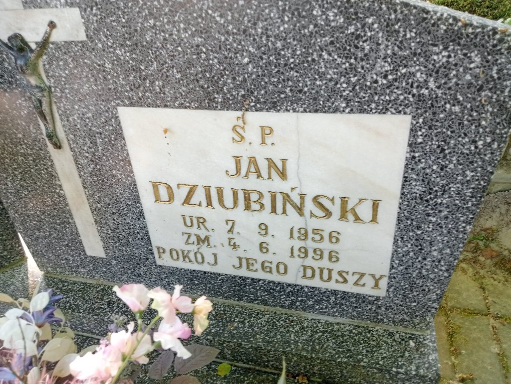Jan Dziubiński 1956 Lidzbark Warmiński - Grobonet - Wyszukiwarka osób pochowanych