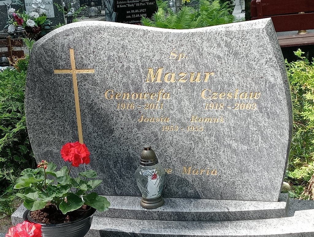 Czesław Edward Mazur 1918 Lidzbark Warmiński - Grobonet - Wyszukiwarka osób pochowanych