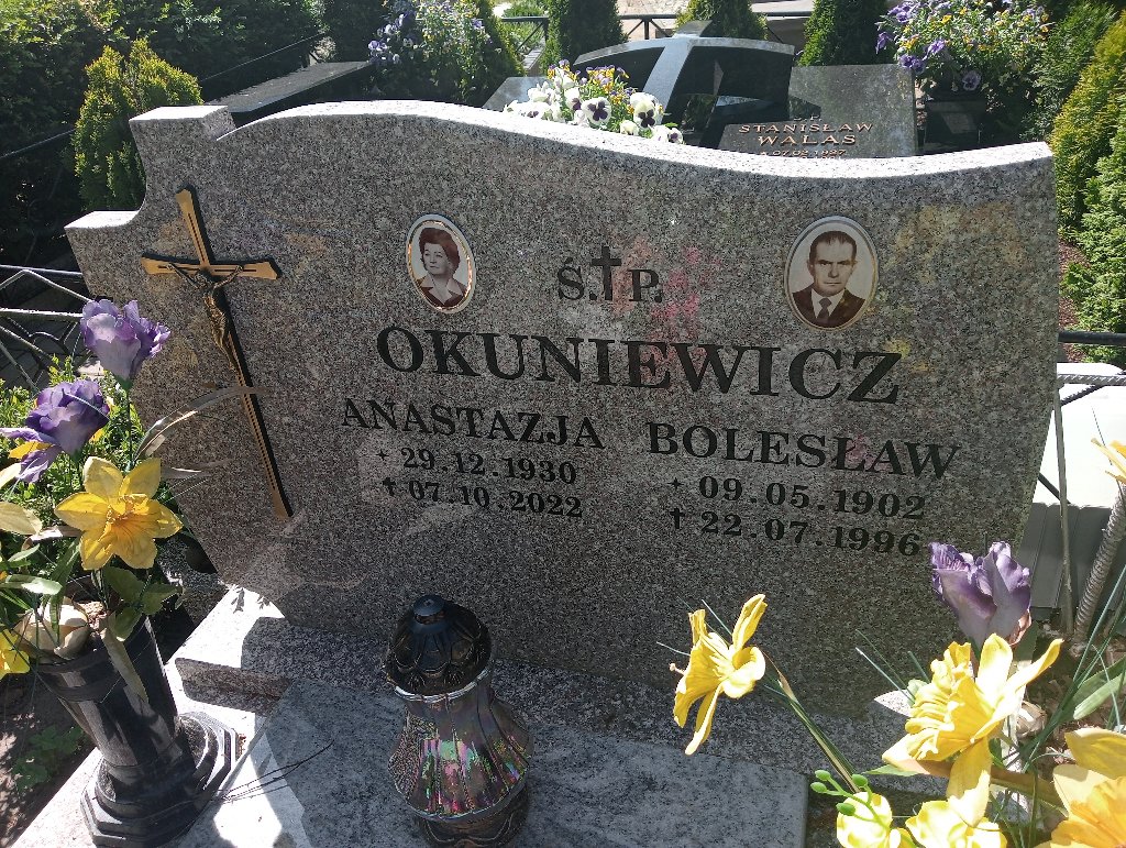 Anastazja Okuniewicz 1930 Lidzbark Warmiński - Grobonet - Wyszukiwarka osób pochowanych