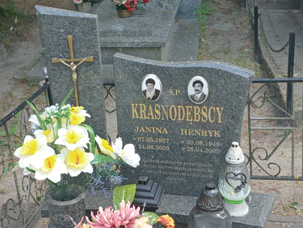 Janina Krasnodębska 1957 Lidzbark Warmiński - Grobonet - Wyszukiwarka osób pochowanych