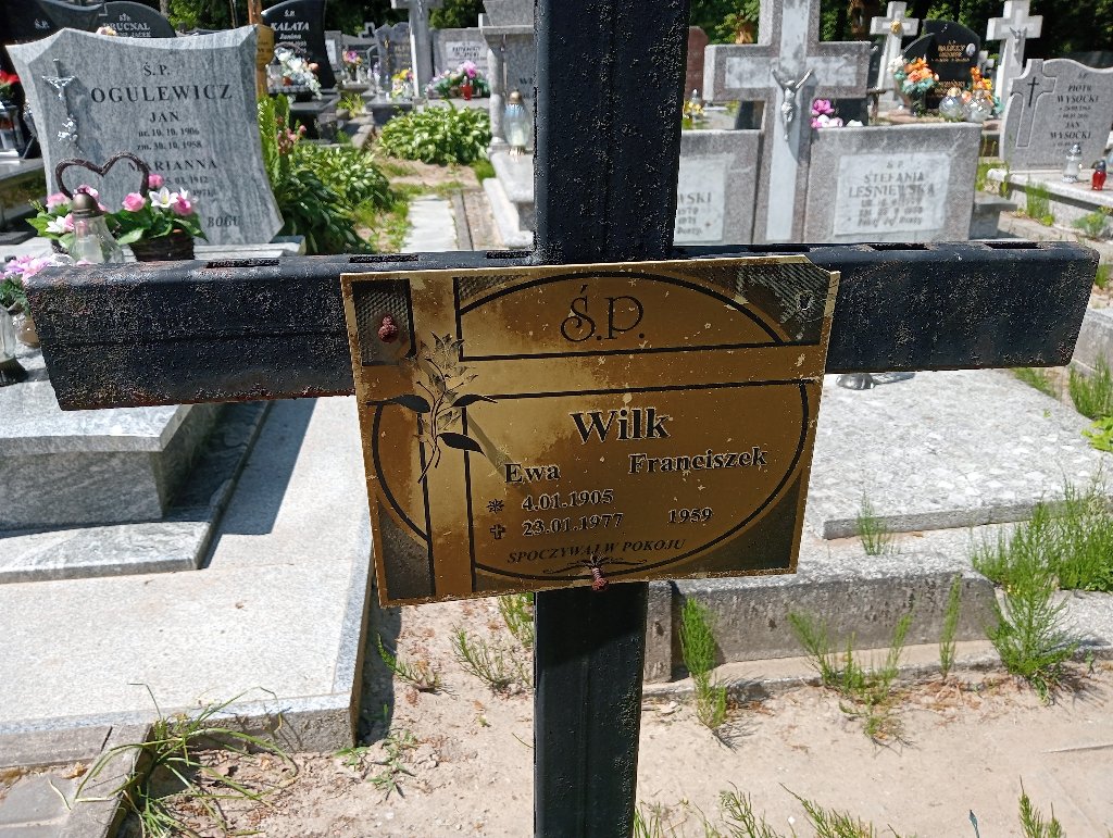 Ewa Wilk 1905 Lidzbark Warmiński - Grobonet - Wyszukiwarka osób pochowanych