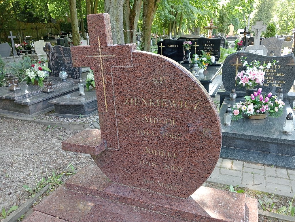 Janina Zienkiewicz 1918 Lidzbark Warmiński - Grobonet - Wyszukiwarka osób pochowanych