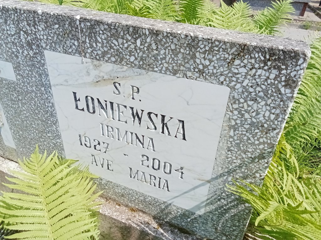 Irmina Wanda Łoniewska 1927 Lidzbark Warmiński - Grobonet - Wyszukiwarka osób pochowanych