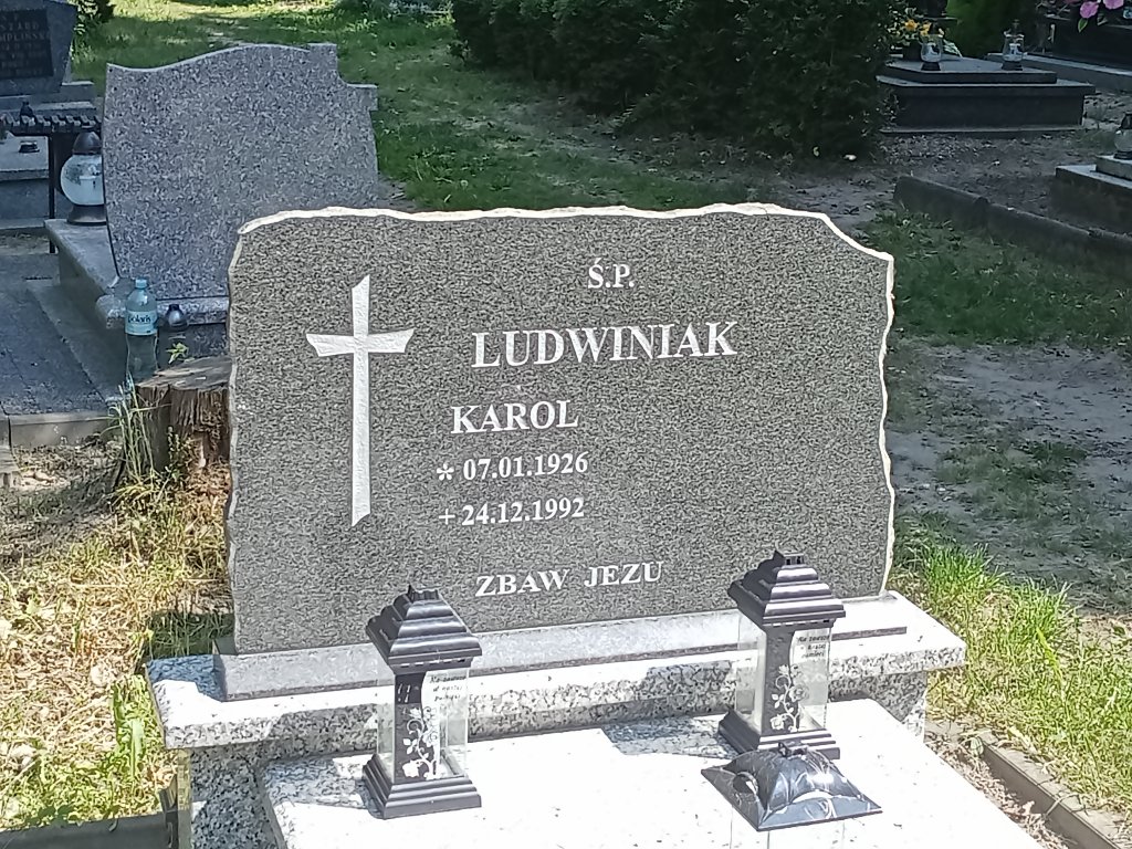 Karol Ludwiniak 1926 Lidzbark Warmiński - Grobonet - Wyszukiwarka osób pochowanych