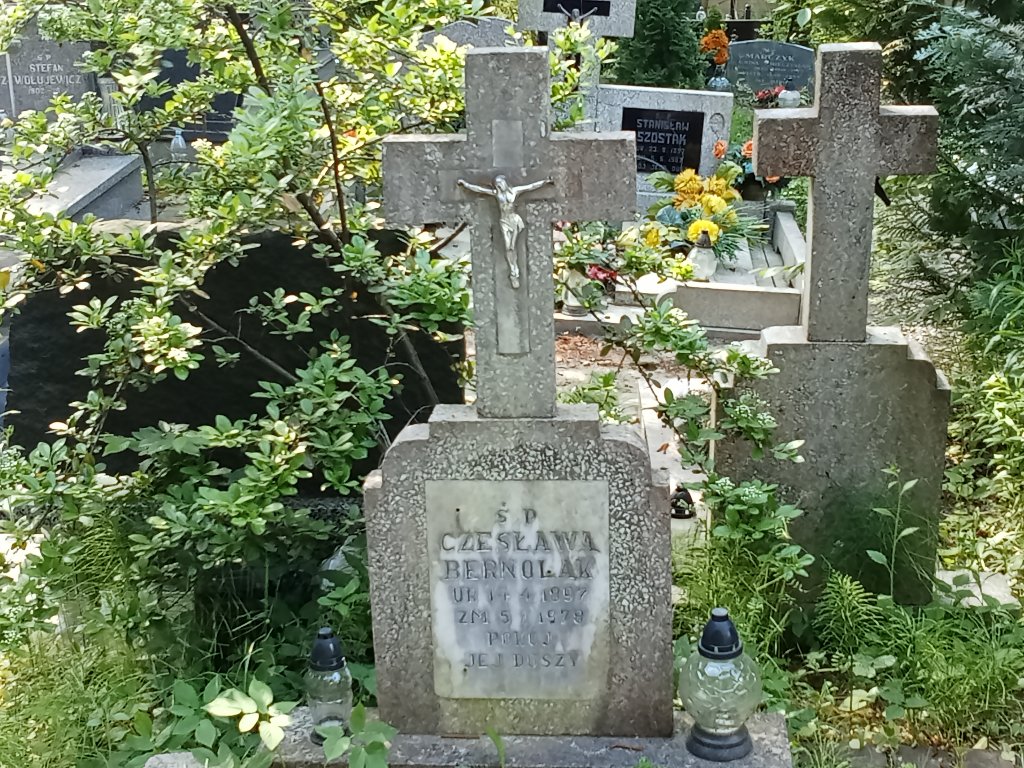 Czesława Bernolak 1897 Lidzbark Warmiński - Grobonet - Wyszukiwarka osób pochowanych
