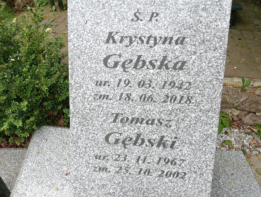 Krystyna Gębska 1942 Lidzbark Warmiński - Grobonet - Wyszukiwarka osób pochowanych