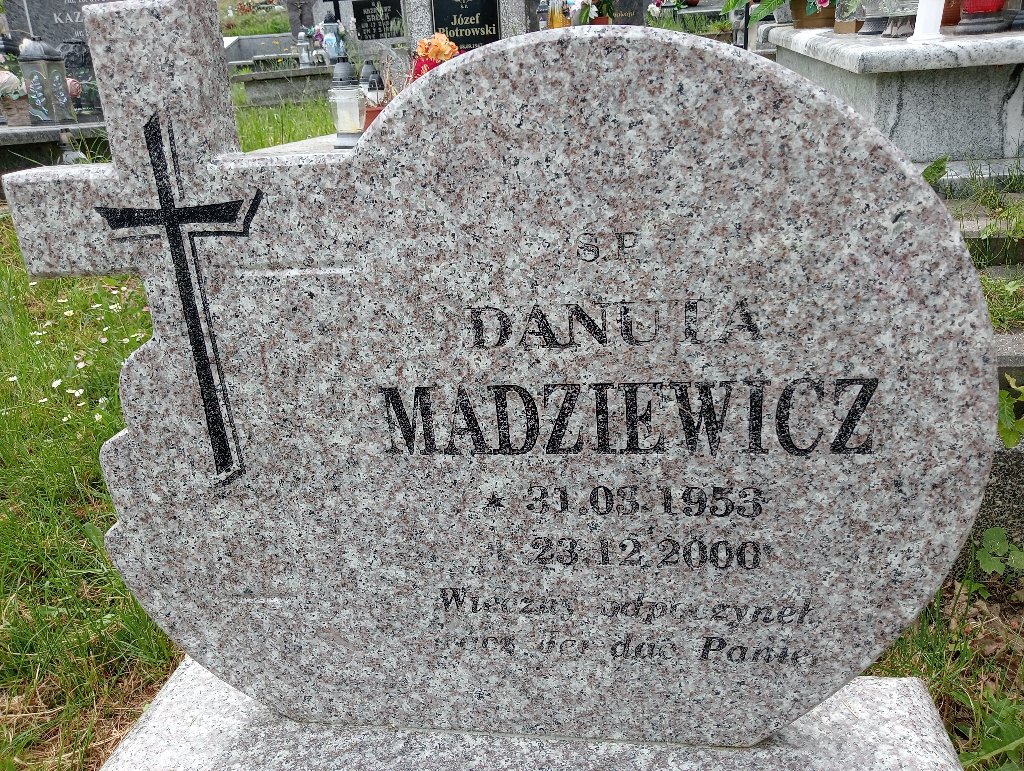 Danuta Madziewicz 1953 Lidzbark Warmiński - Grobonet - Wyszukiwarka osób pochowanych