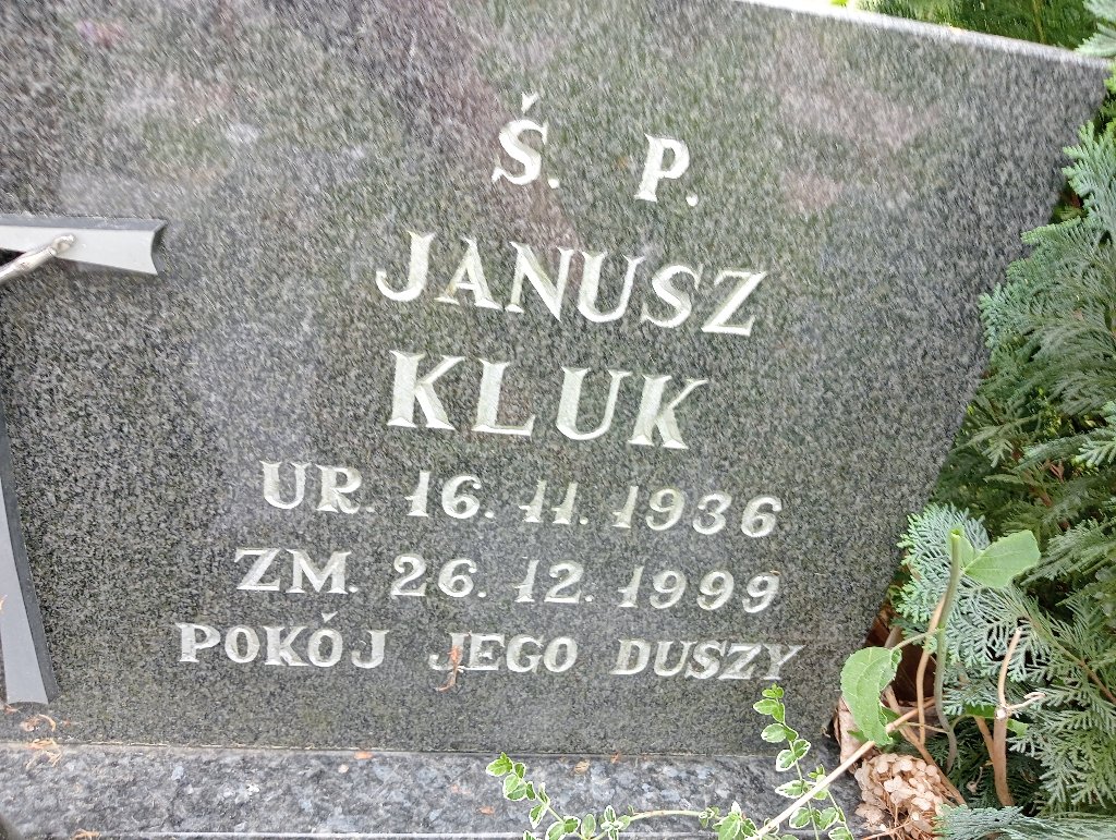 Janusz Kluk 1936 Lidzbark Warmiński - Grobonet - Wyszukiwarka osób pochowanych